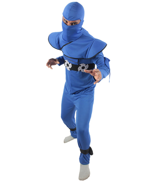 HPO  Men's Dark Blue Japanese Covert Assassin Fancy Costume Bundle