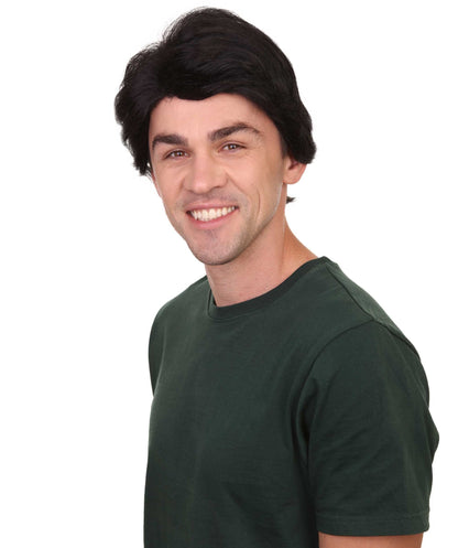 Black Mens Multiple Colors Celebrity Singer Wig