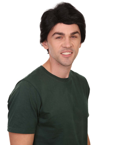 Black Mens Multiple Colors Celebrity Singer Wig