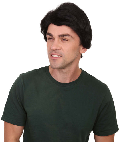 Black Mens Multiple Colors Celebrity Singer Wig