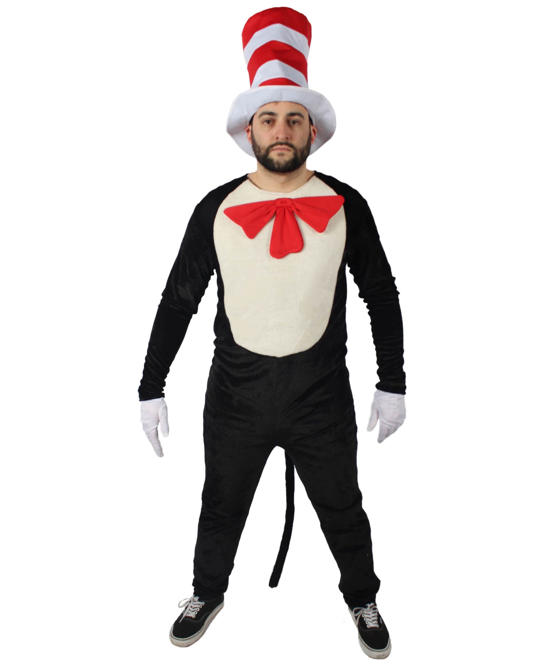  Men's Cat Hat Jumpsuit Costume