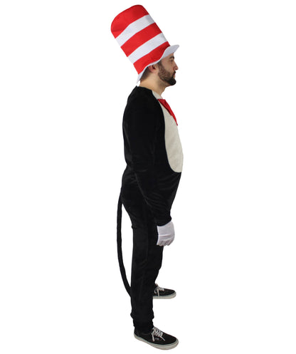  Men's Cat Hat Jumpsuit Costume