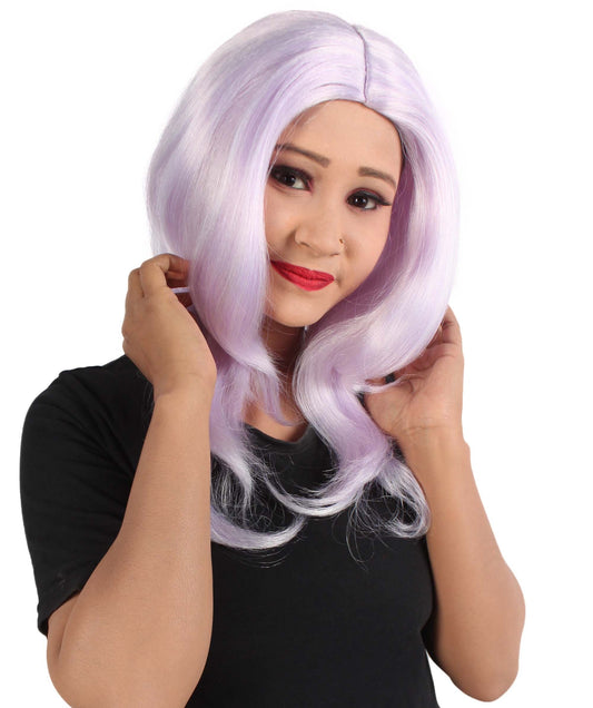 Gemstones Ankle-long Pale Purple Wig