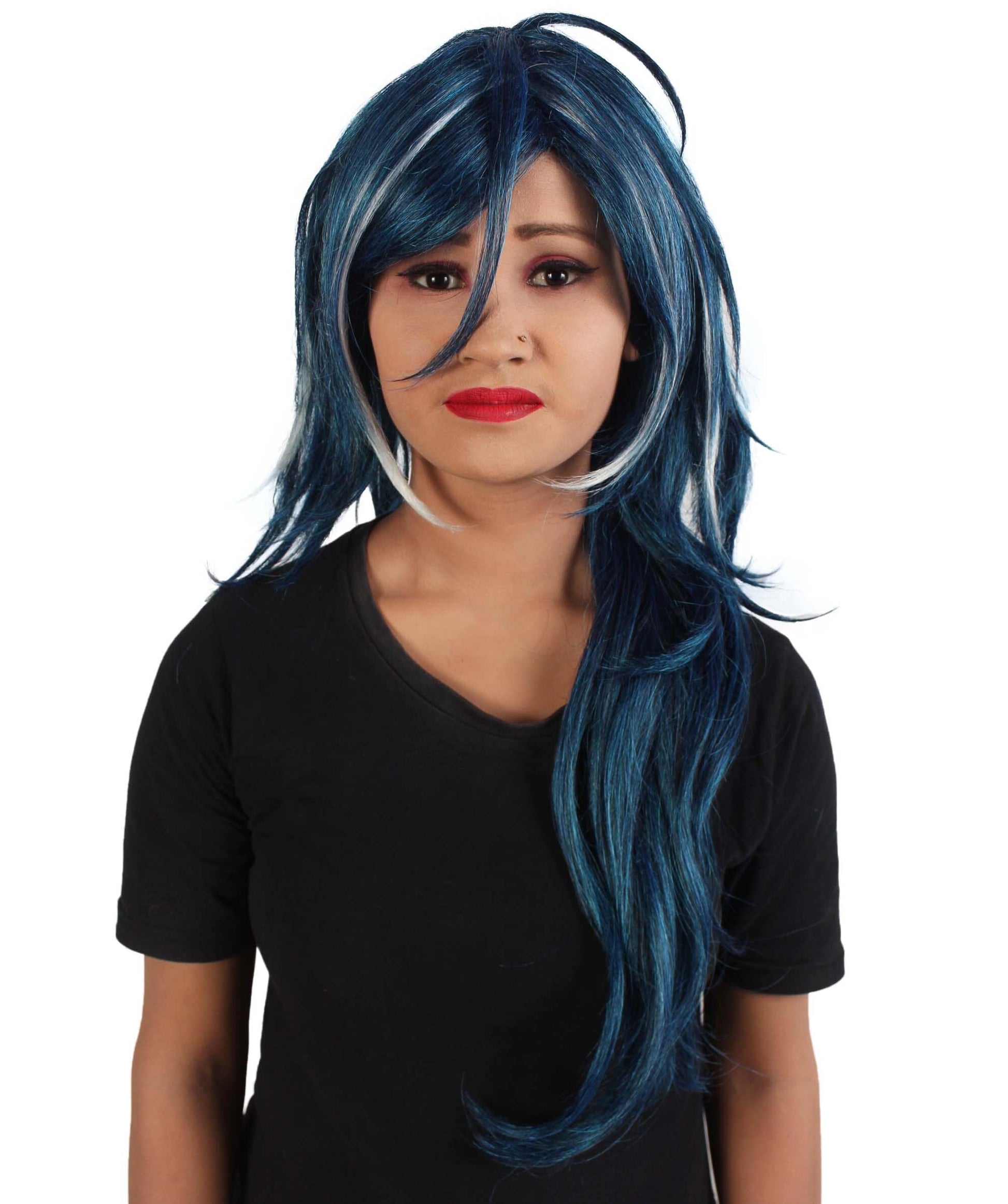 Unisex Anime Kaeya Role-playing Anime Cosplay Navy-Blue Wig