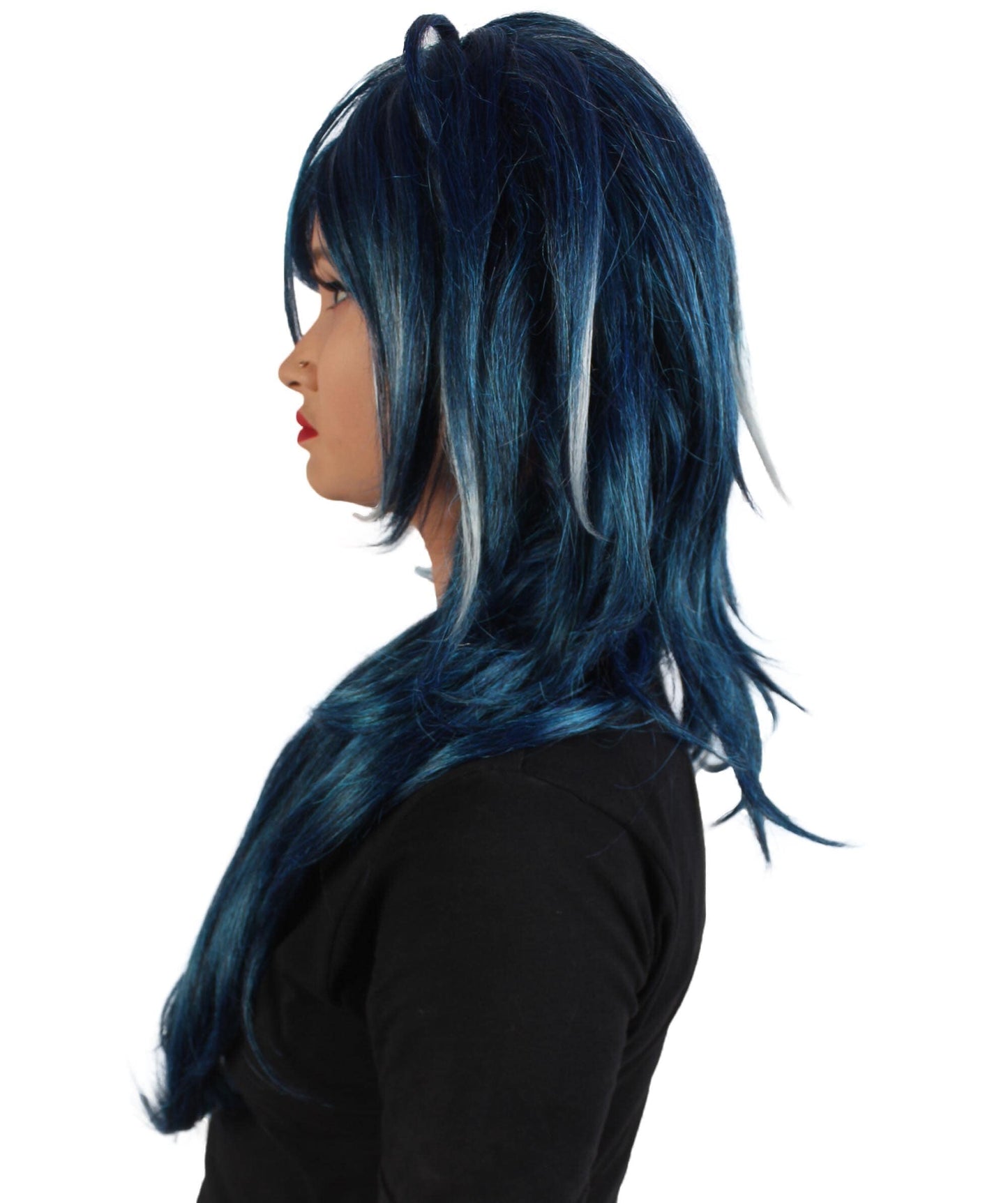 Unisex Anime Kaeya Role-playing Anime Cosplay Navy-Blue Wig