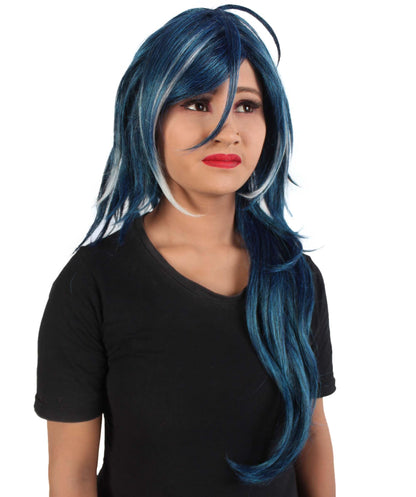 Unisex Anime Kaeya Role-playing Anime Cosplay Navy-Blue Wig
