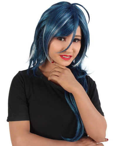 Unisex Anime Kaeya Role-playing Anime Cosplay Navy-Blue Wig
