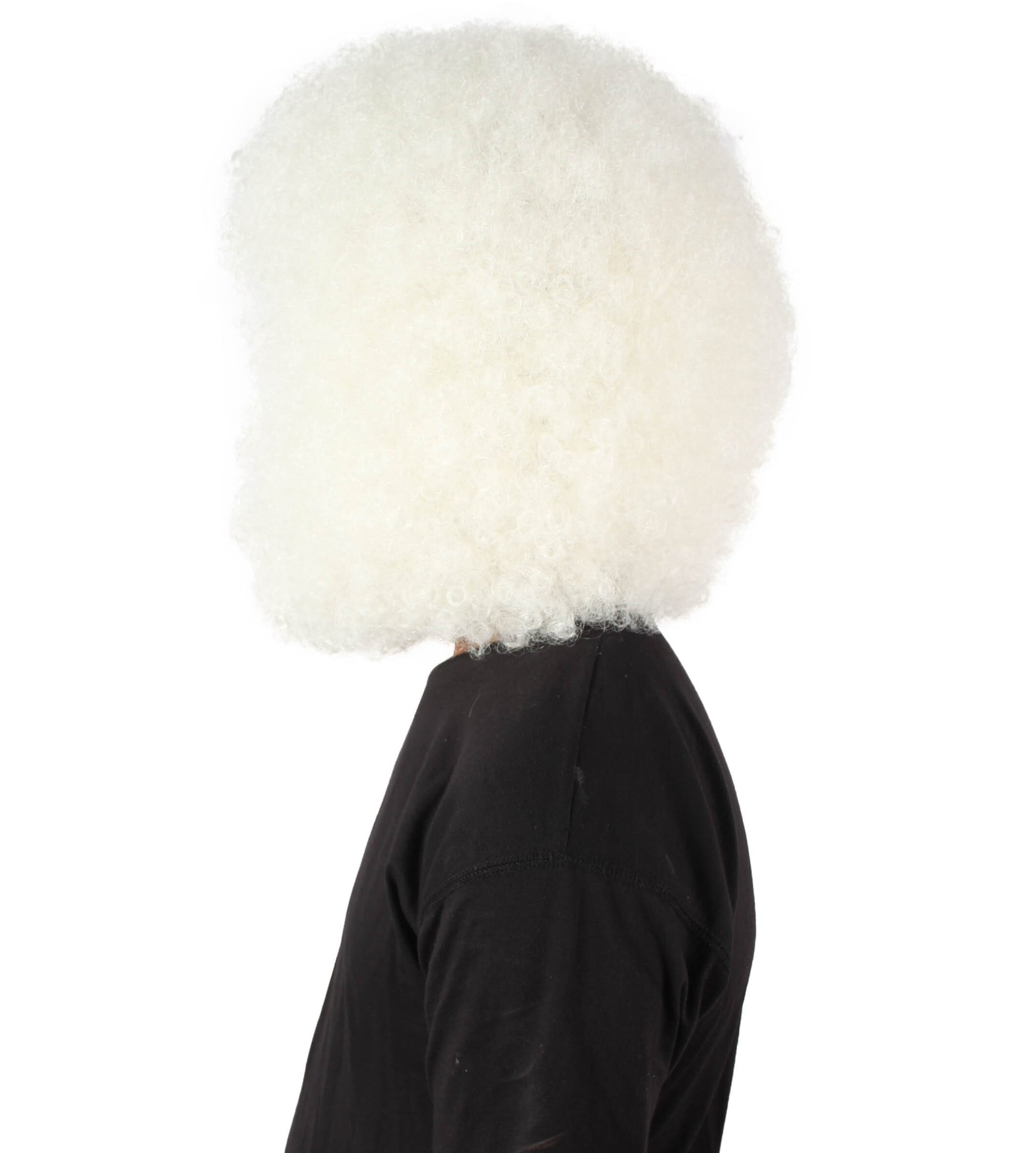 Unisex Abominable Snowman White Head Mask Wig