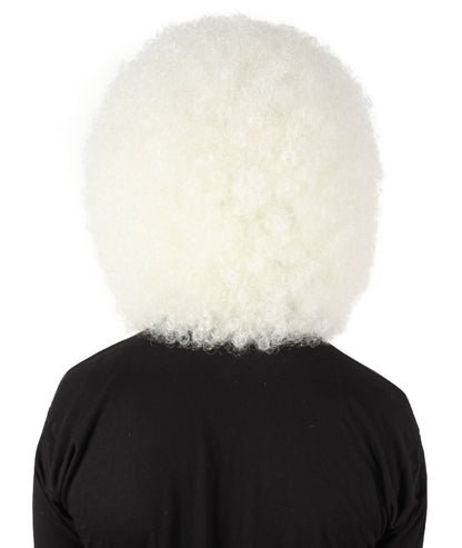 Unisex Abominable Snowman White Head Mask Wig