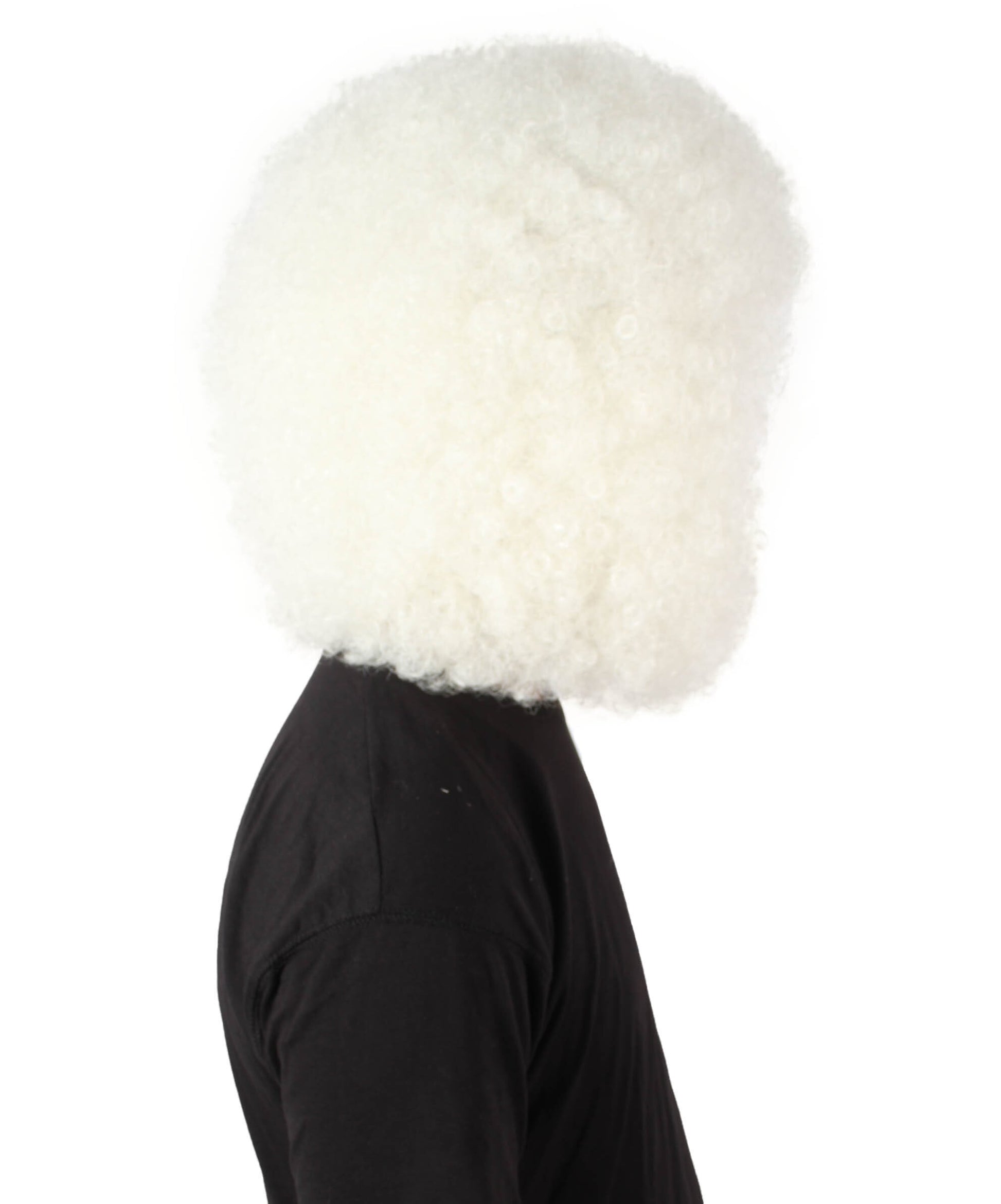 Unisex Abominable Snowman White Head Mask Wig