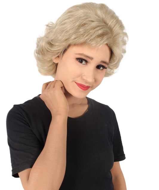 Women's Golden Girls Rose Blonde Flipped Ends Classic Wig