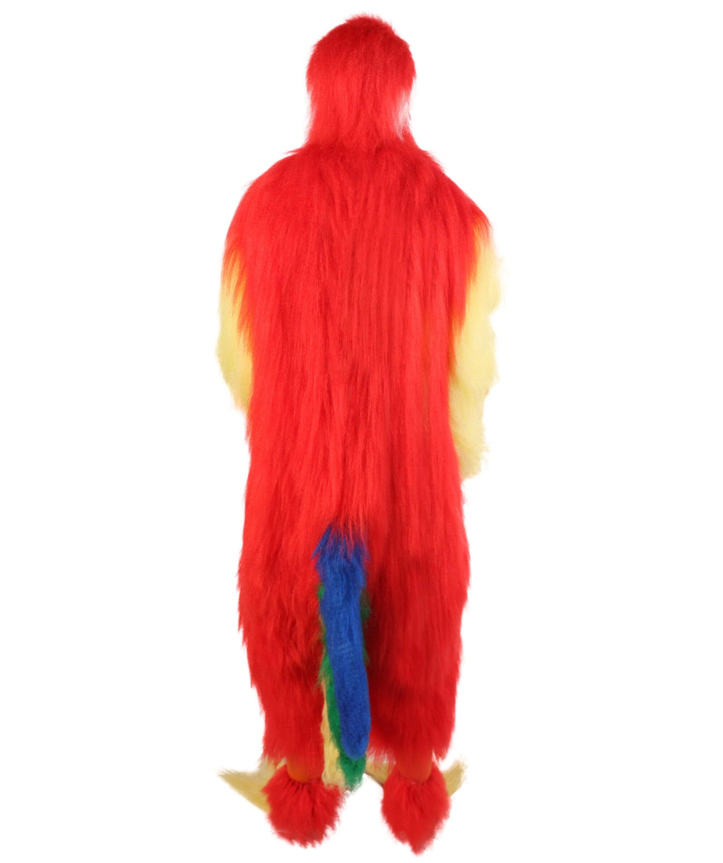 Unisex Furry Colorful Tucan Fur Suit Costume With Face Mask