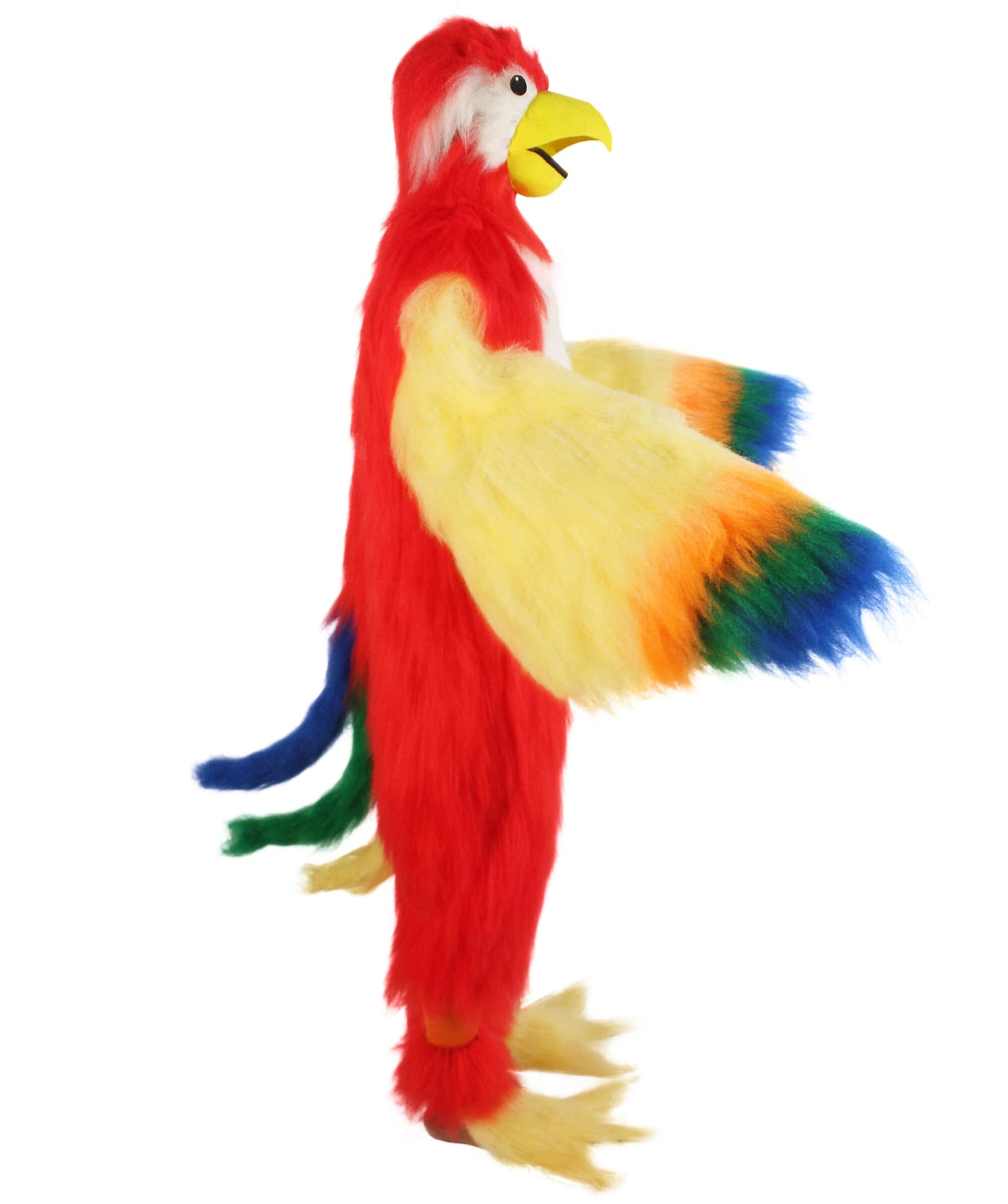 Unisex Furry Colorful Tucan Fur Suit Costume With Face Mask