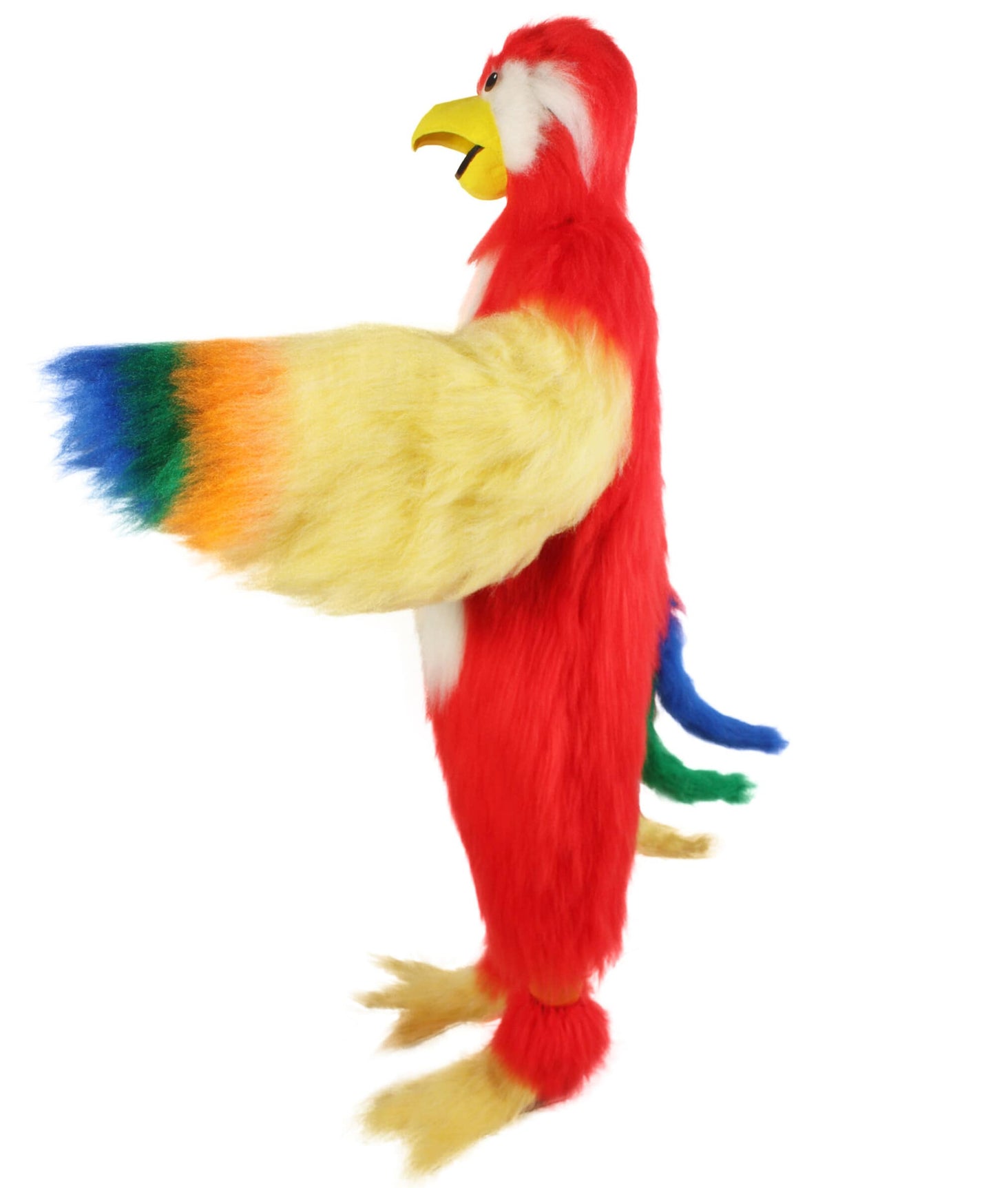 Unisex Furry Colorful Tucan Fur Suit Costume With Face Mask