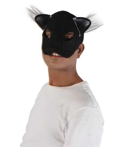 Unisex Black Cat Mask Costume Accessory