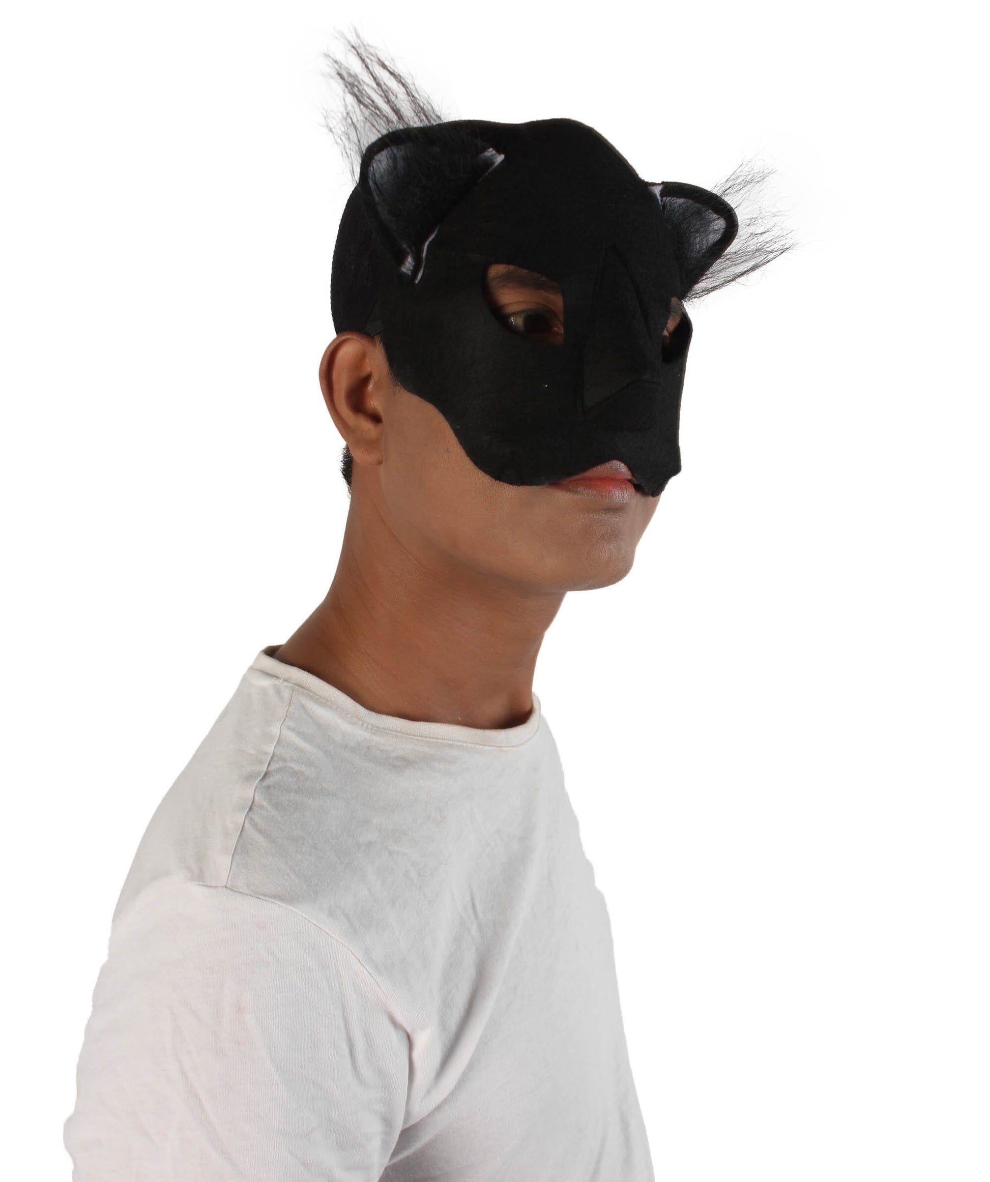 Unisex Black Cat Mask Costume Accessory