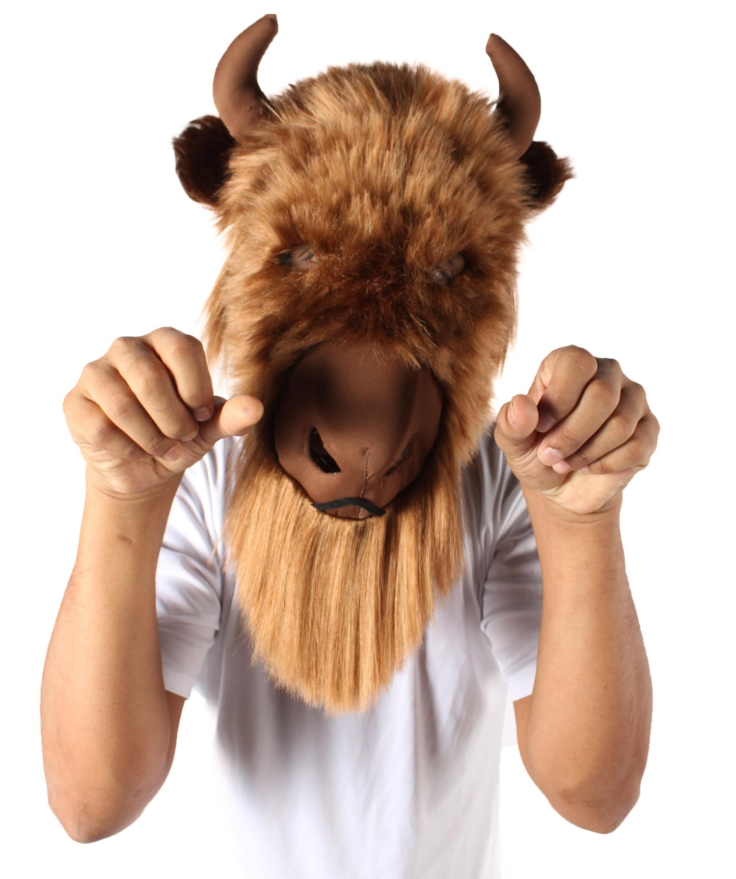 Unisex Brown Yak Bull Ox Mask