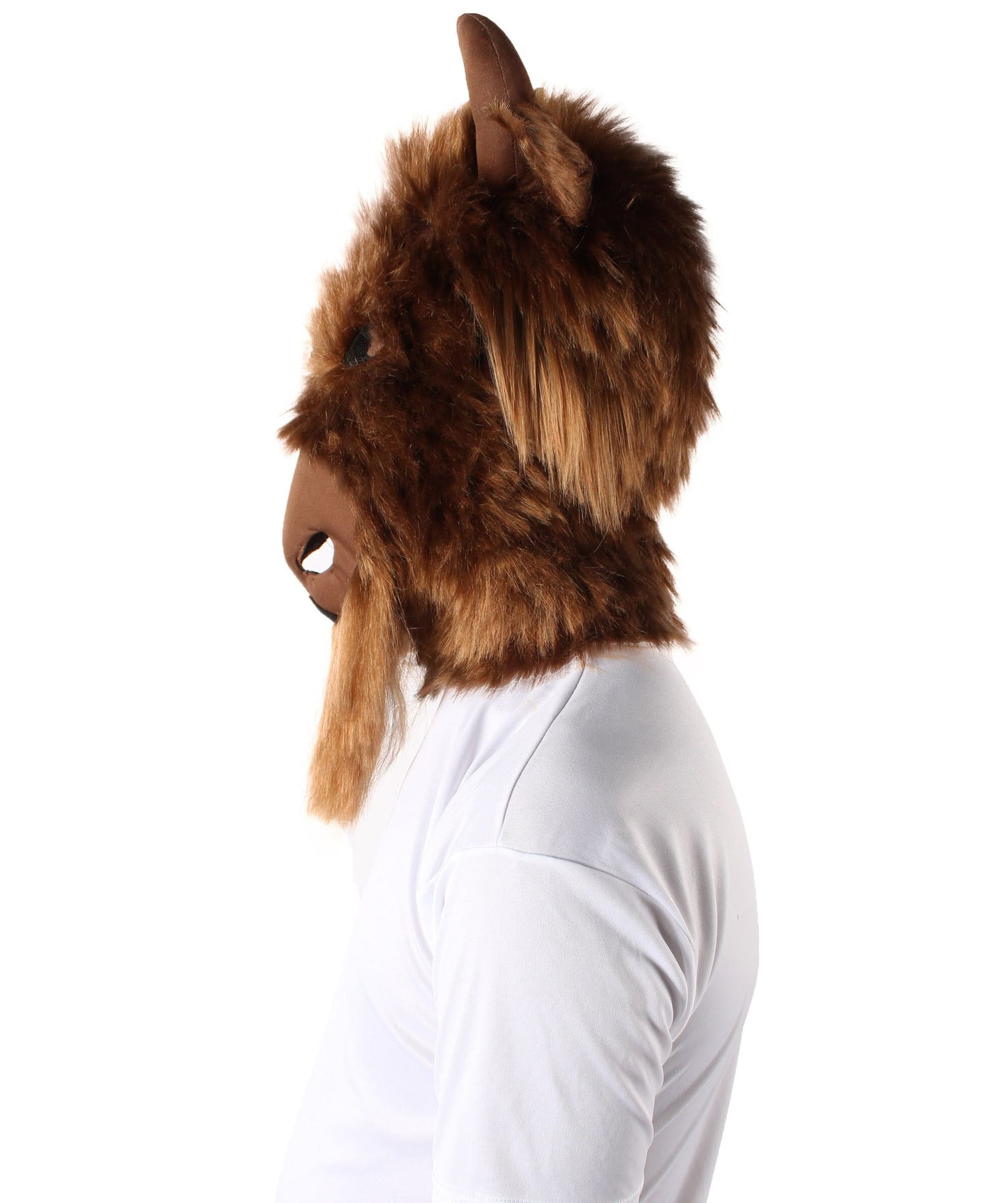 Unisex Brown Yak Bull Ox Mask