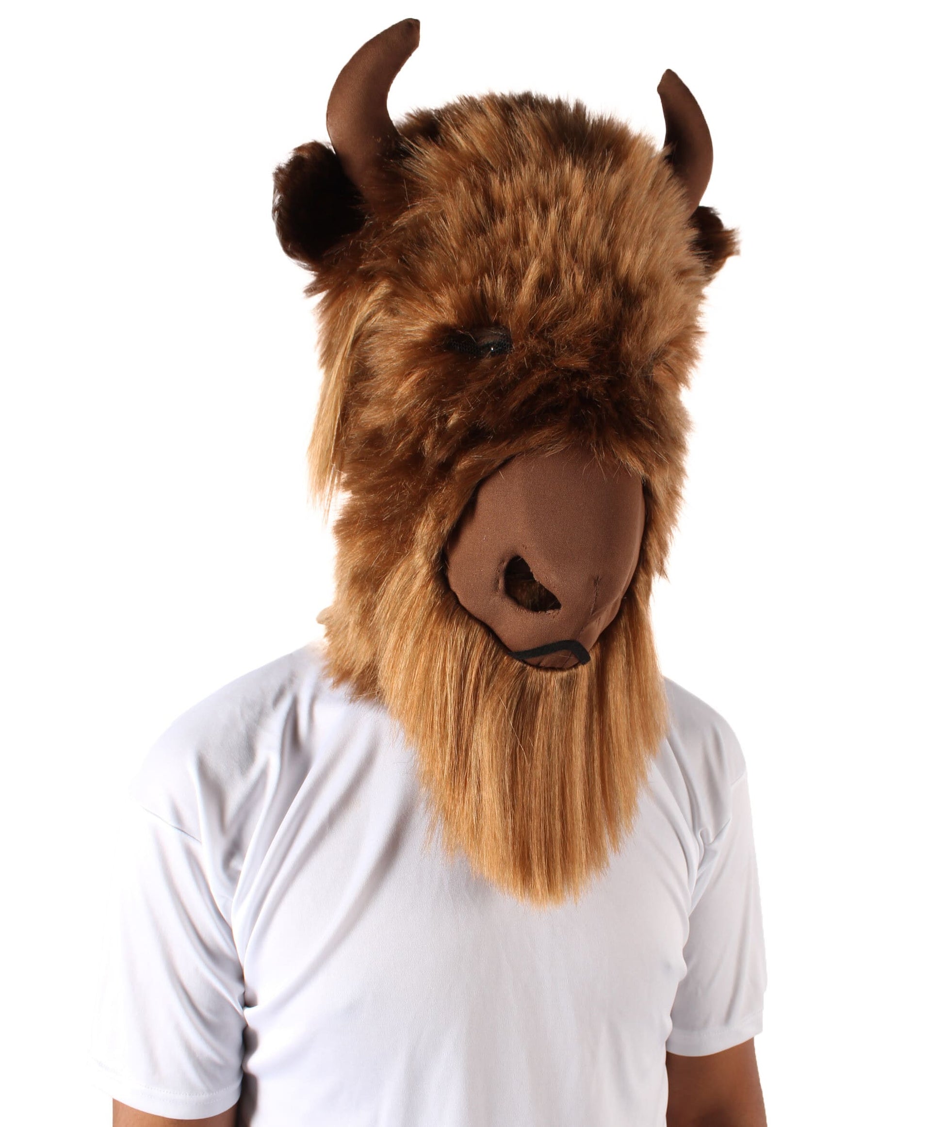 Unisex Brown Yak Bull Ox Mask