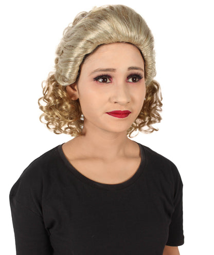 Women’s Historical TV Shows Martha Mitchell Blonde Bouffant and Flipped-out Bob Wig I Flame-retardant 100% Synthetic Fiber Fancy Wig