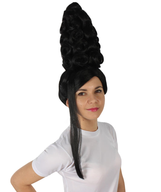  Women’s American Rapper Queen 90s Black Curly Updo Wig
