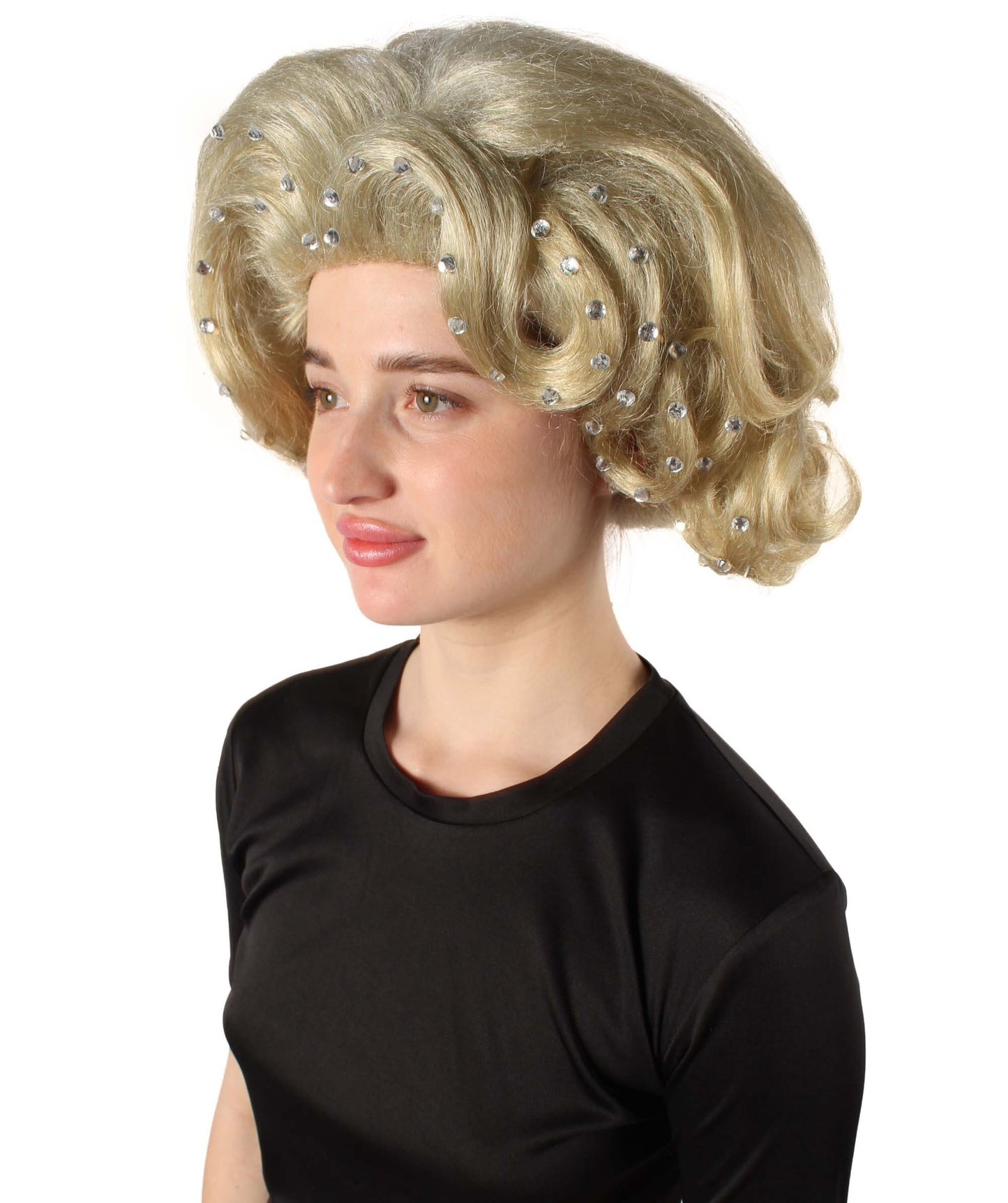 Women’s American Rapper Queen Blonde Curly Wavy Wig