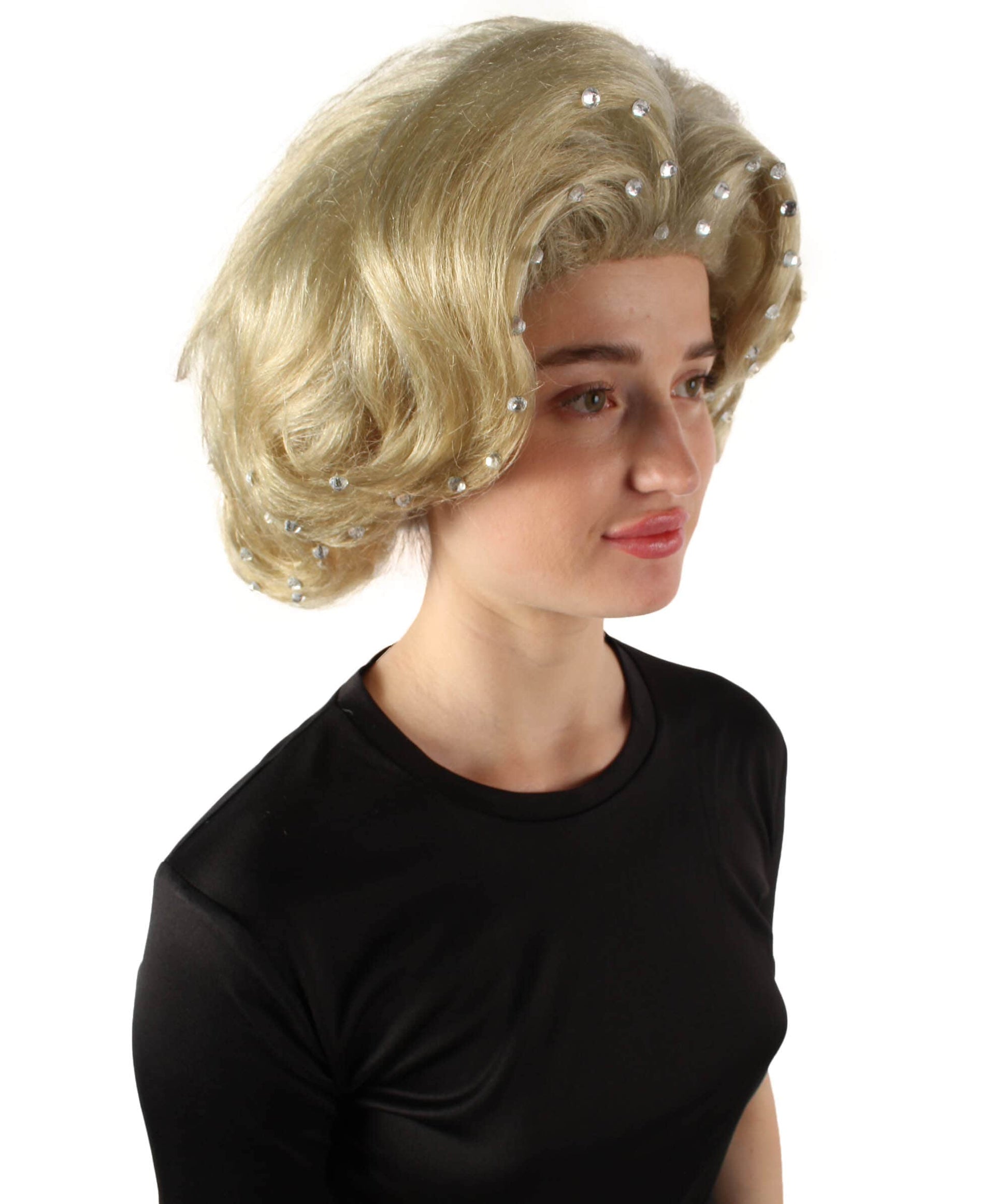 Women’s American Rapper Queen Blonde Curly Wavy Wig