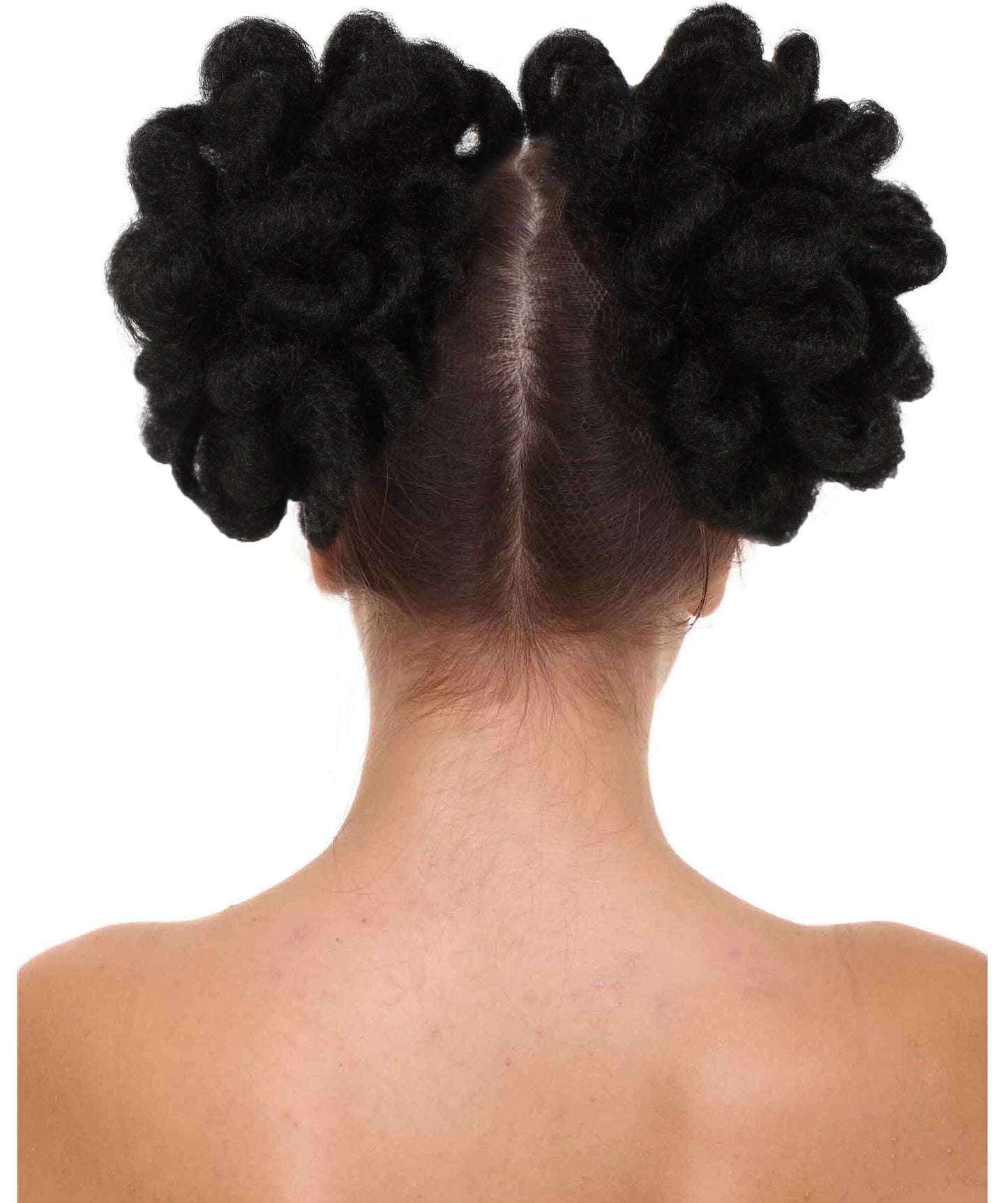 Women’s Black Clip-on Dreadlock Bun Hair Accessory | Flame-retardant 100% Synthetic Fiber