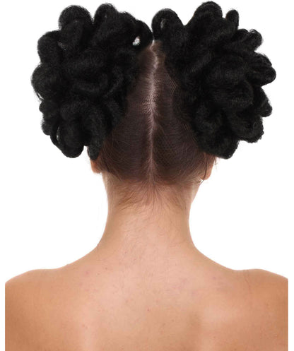 Women’s Black Clip-on Dreadlock Bun Hair Accessory | Flame-retardant 100% Synthetic Fiber