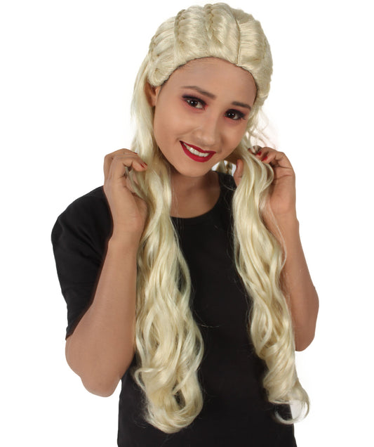 Women’s Fantasy TV Shows Dragon Queen Braided Wig I Flame-retardant 100% Synthetic Fiber Wig