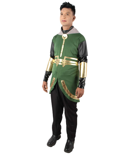 Men’s Green & Gold Mythological God of Mischief Costume