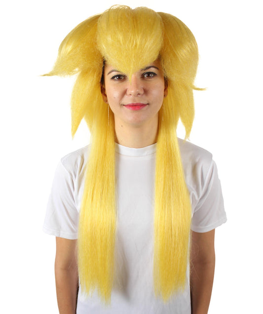Video Game Plumber Yellow Blonde Princess Wig