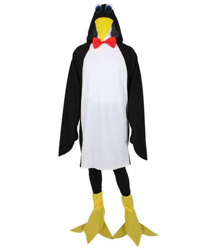 Unisex Waddling Penguin Costume with Hooded Tunic and Feet Cover, Best Halloween Costume | HPO