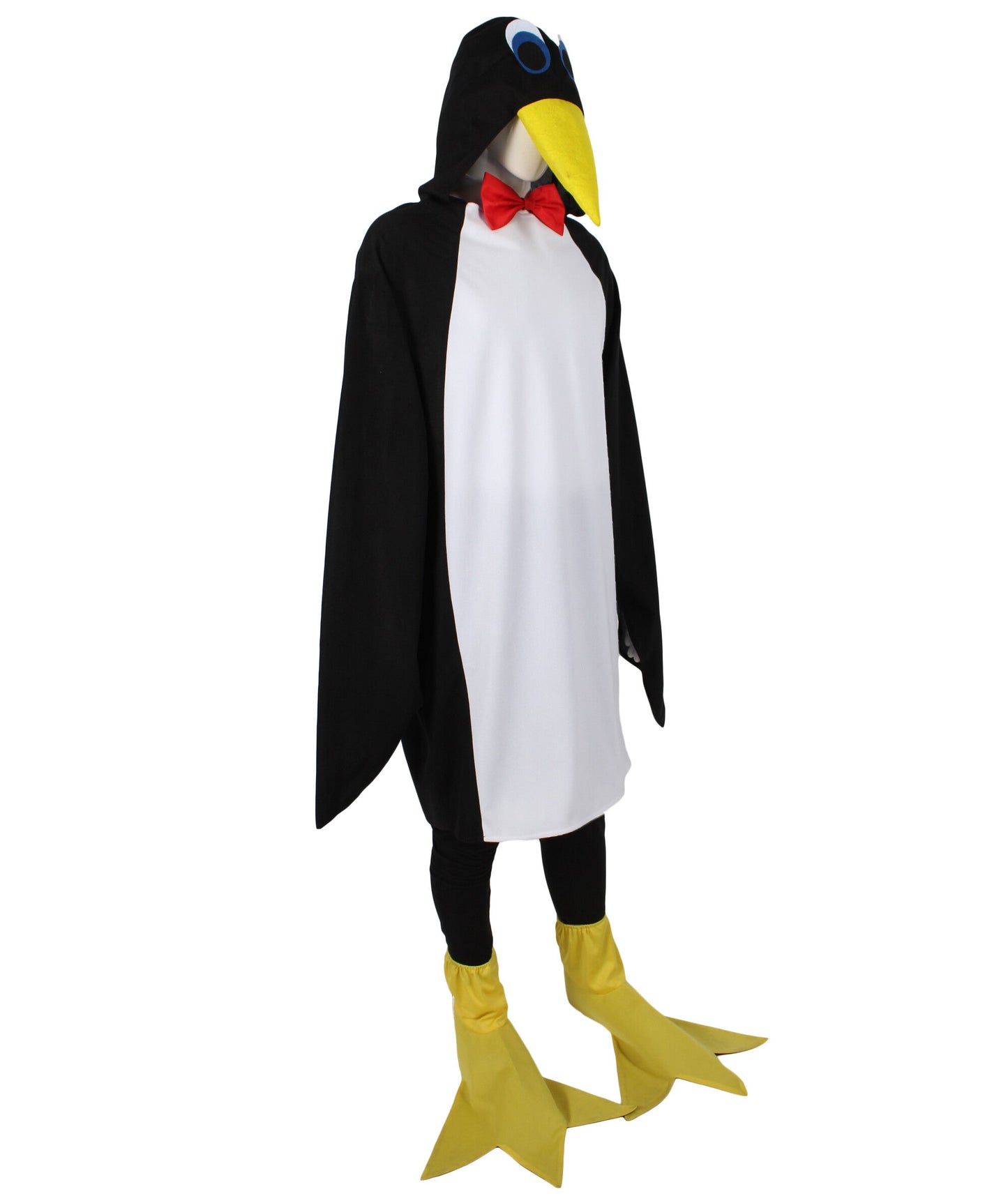 Unisex Waddling Penguin Costume with Hooded Tunic and Feet Cover, Best Halloween Costume | HPO