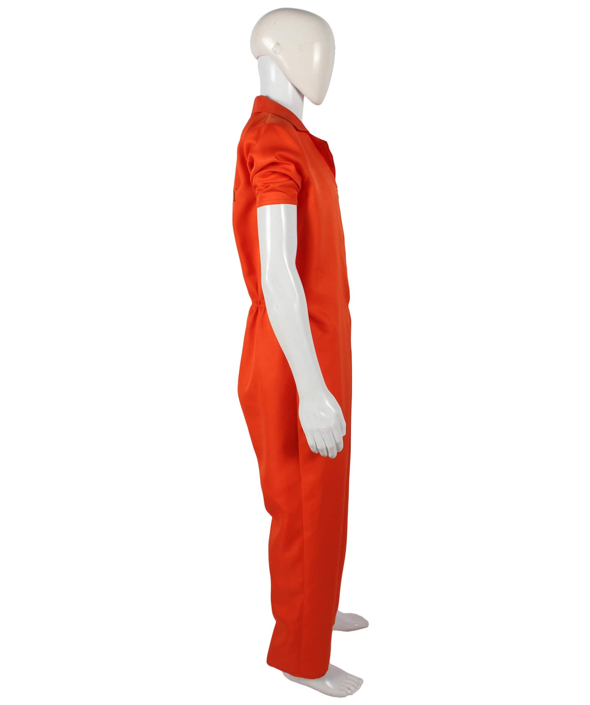 Men’s Orange Convicted Criminal Prisoner Uniform Costume 