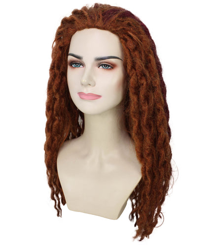 red loc wig