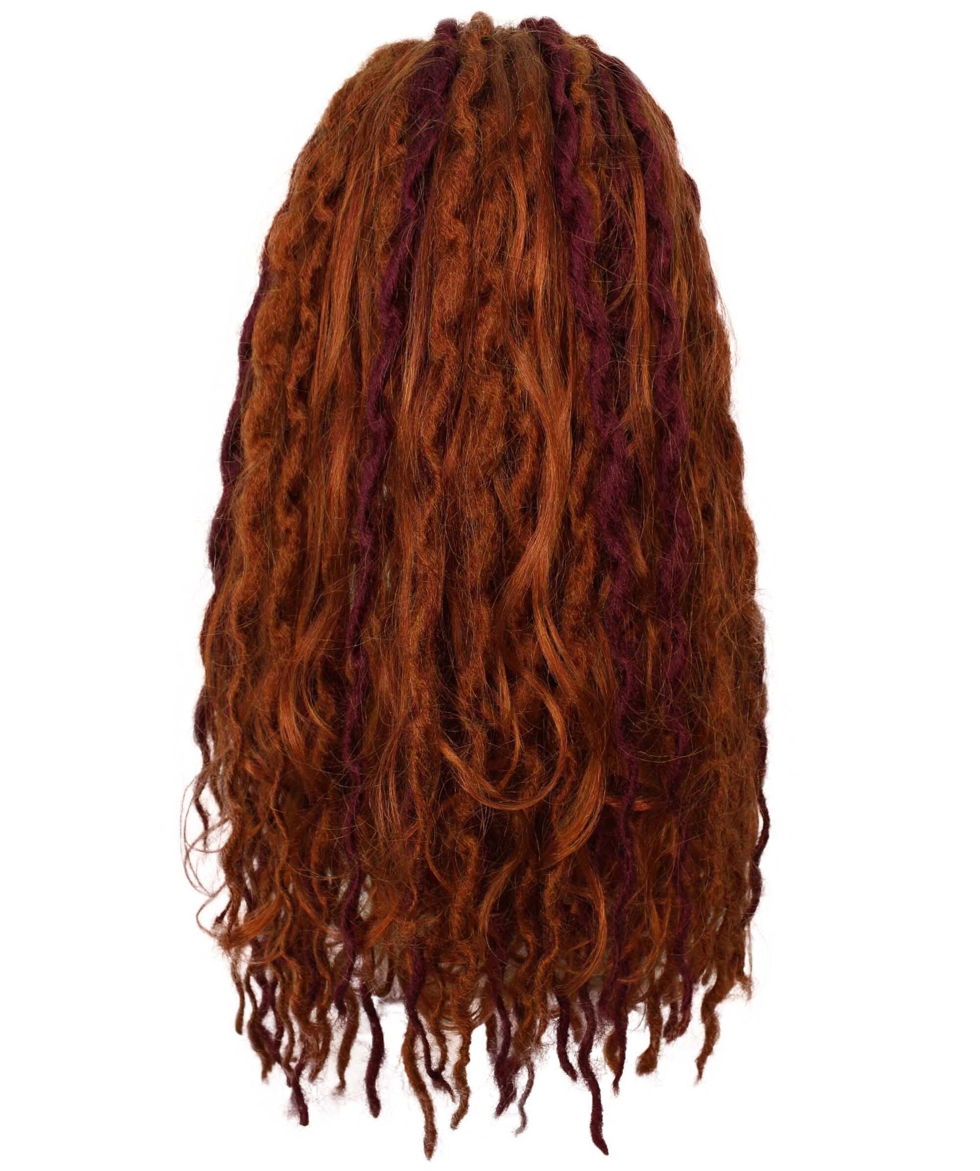 red loc wig