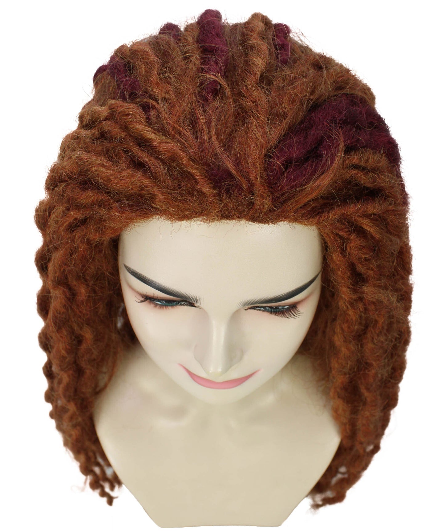 red loc wig