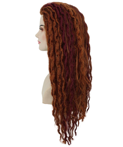 red loc wig