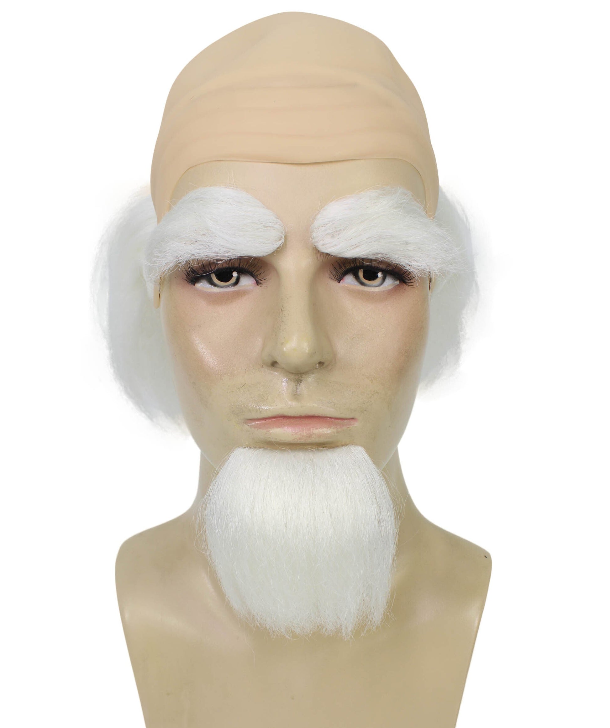 White Wig with Beard and Eyebrows