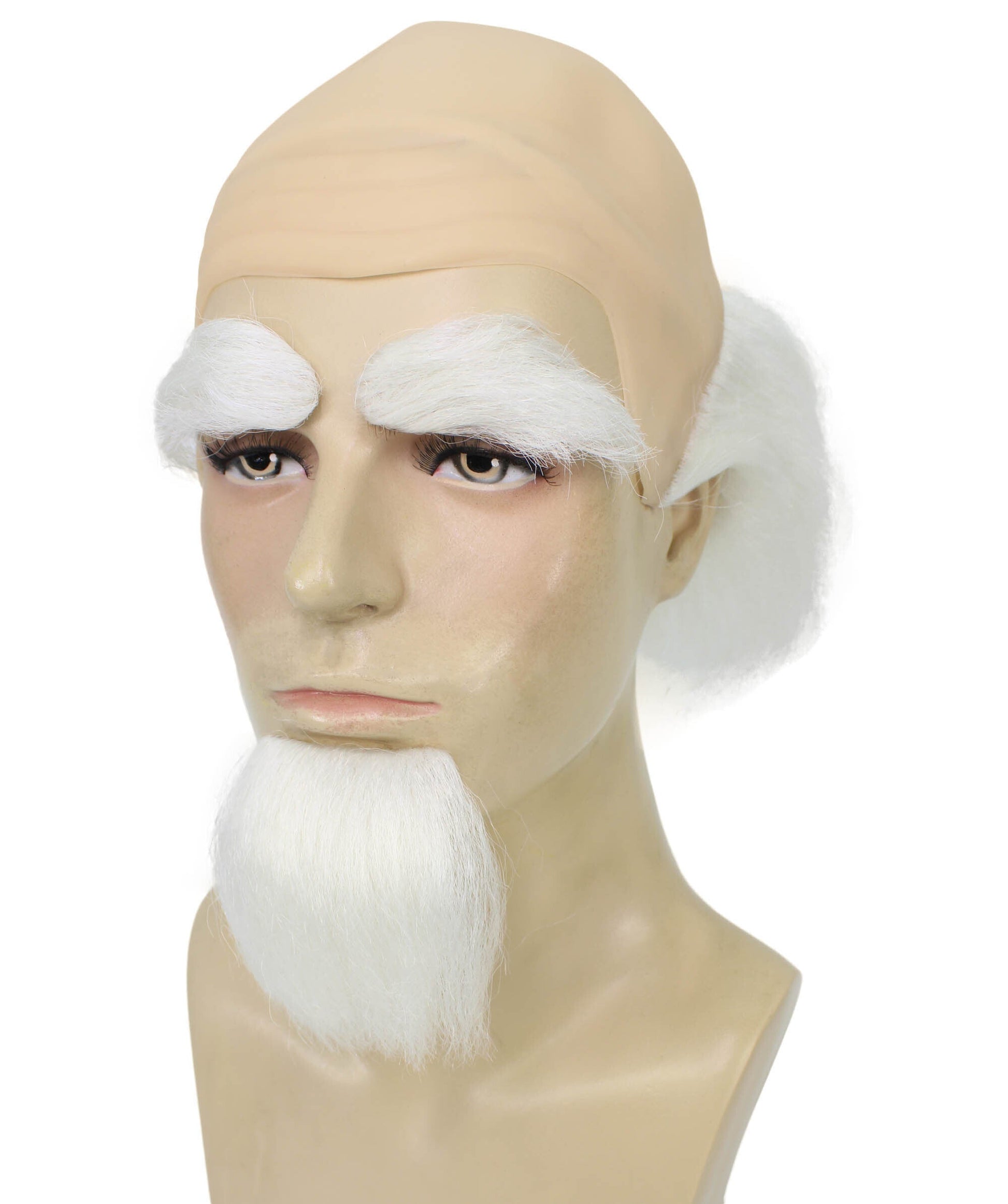 White Wig with Beard and Eyebrows