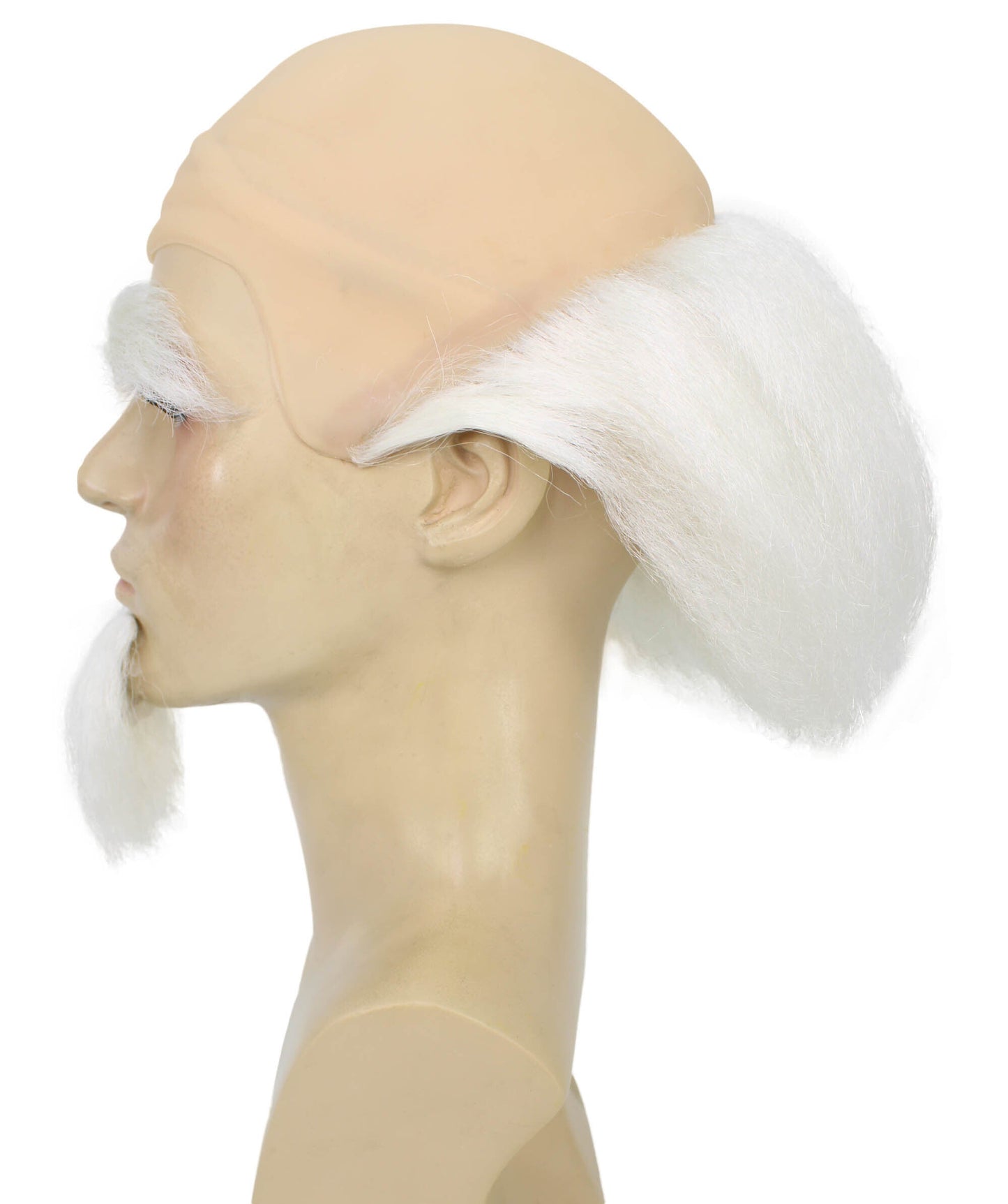 White Wig with Beard and Eyebrows