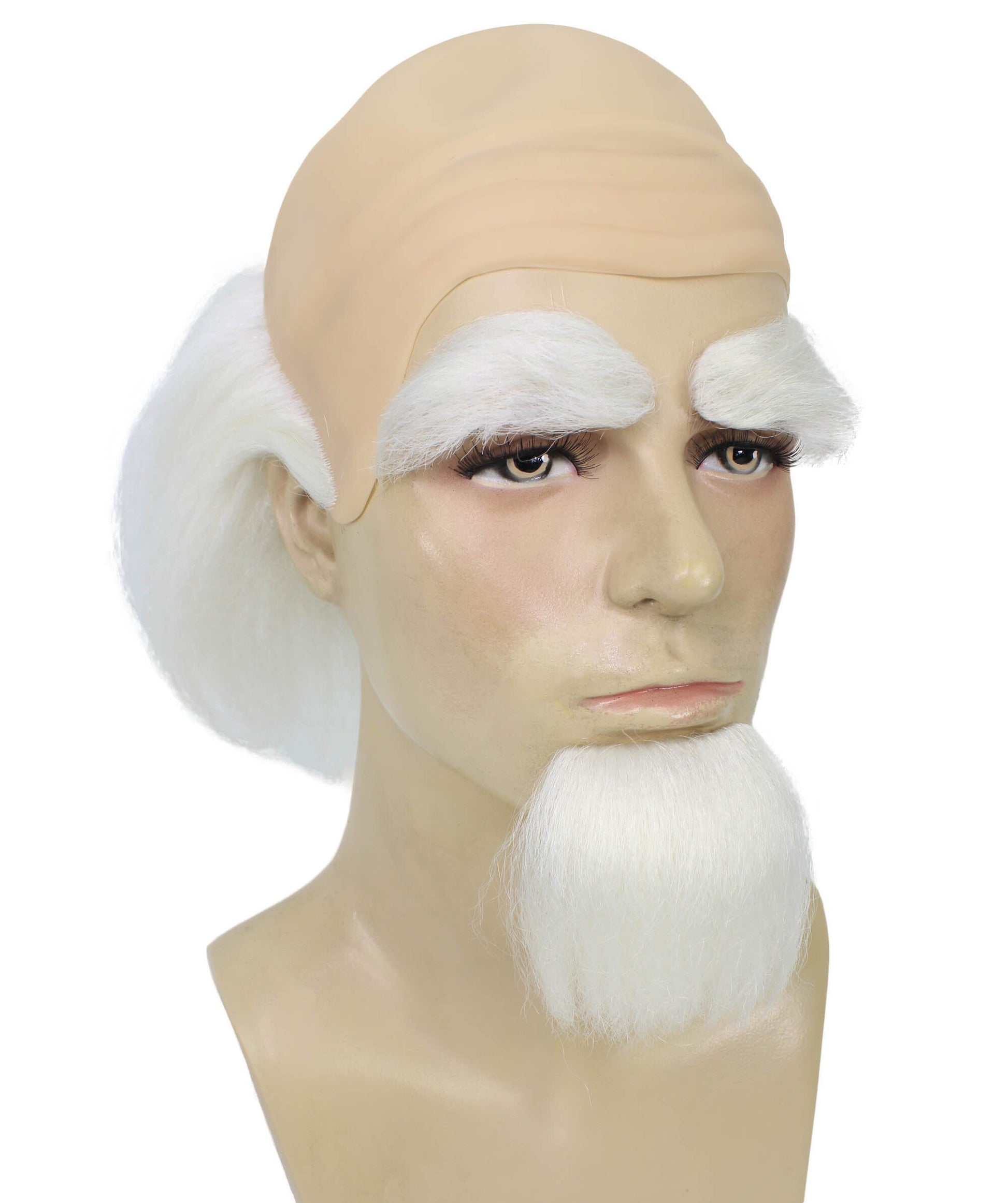 White Wig with Beard and Eyebrows