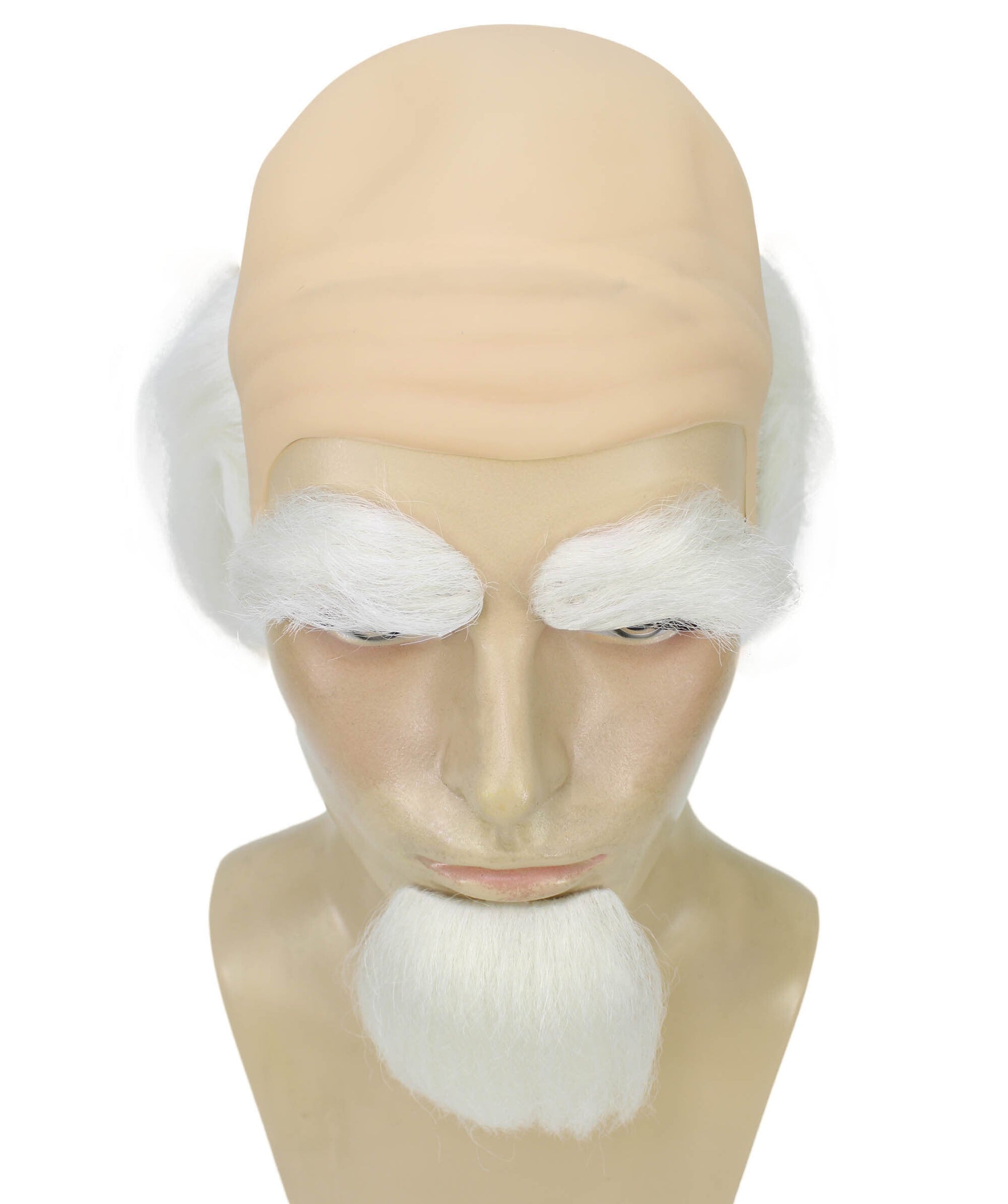 White Wig with Beard and Eyebrows