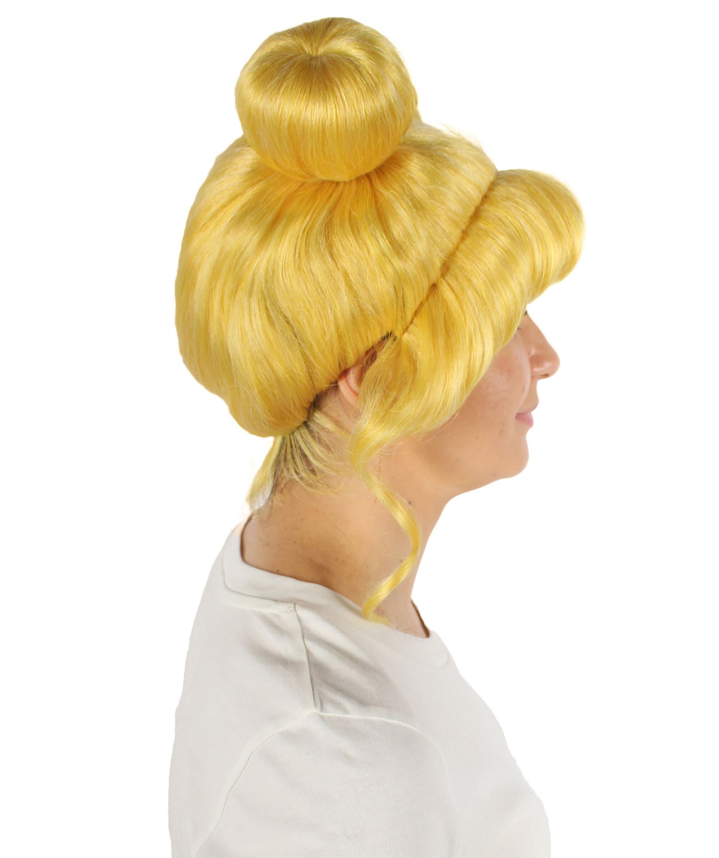 Anime Yellow-blonde Wig with Buns