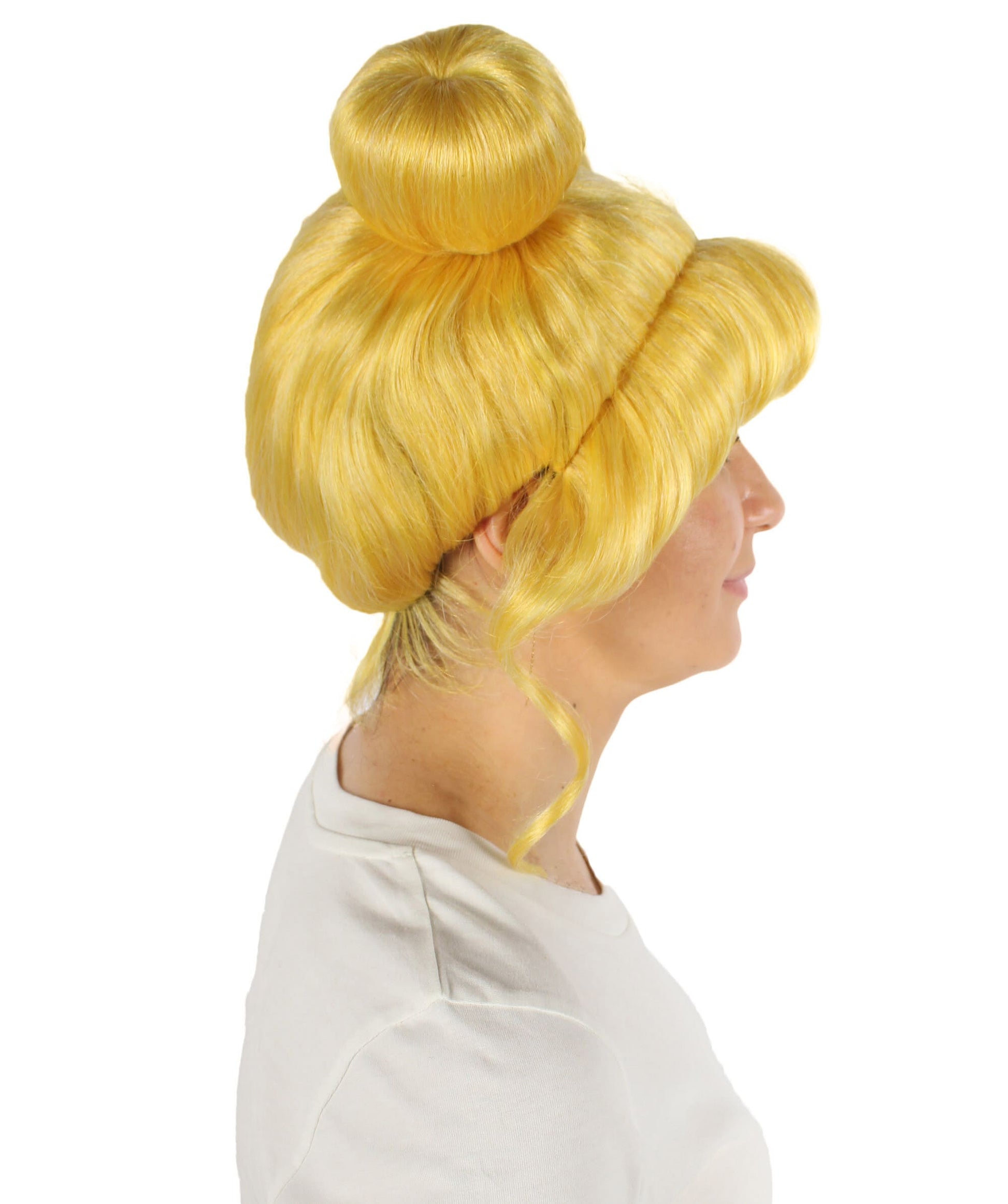 Anime Yellow-blonde Wig with Buns