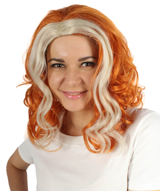 Dark Orange Blonde Celebrity Wig
