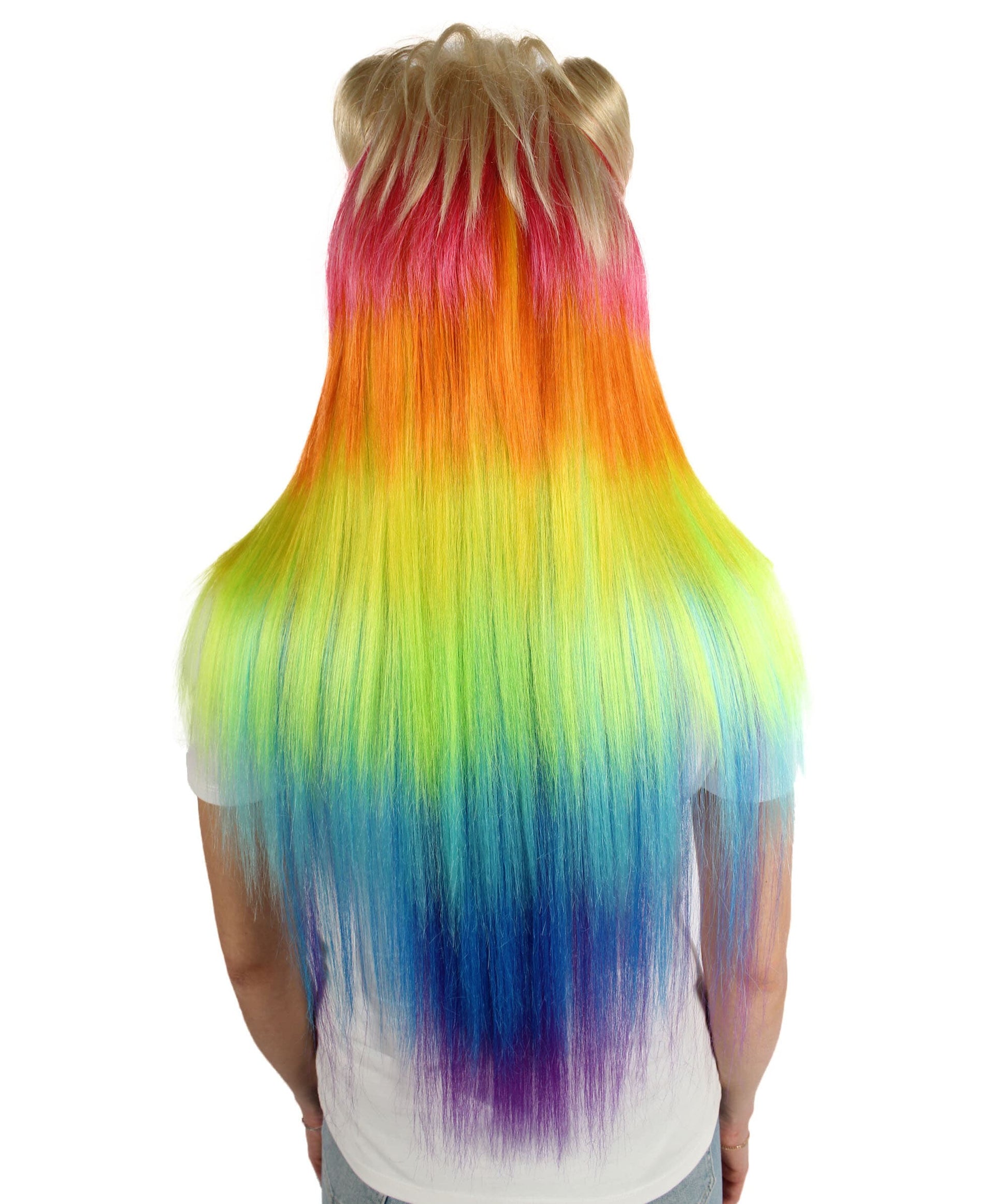 Women’s Rainbow Mullet Cosplay Wig 