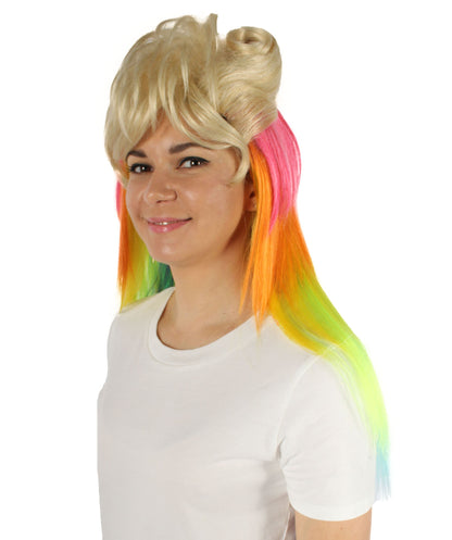 Women’s Rainbow Mullet Cosplay Wig 