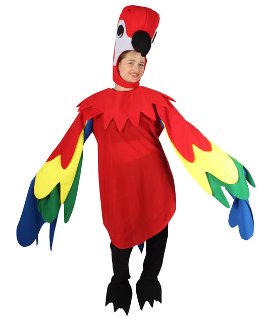 Unisex Multicolor Parrot Costume